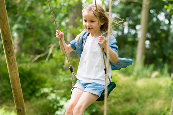 plum woolly monkey ii wooden swing